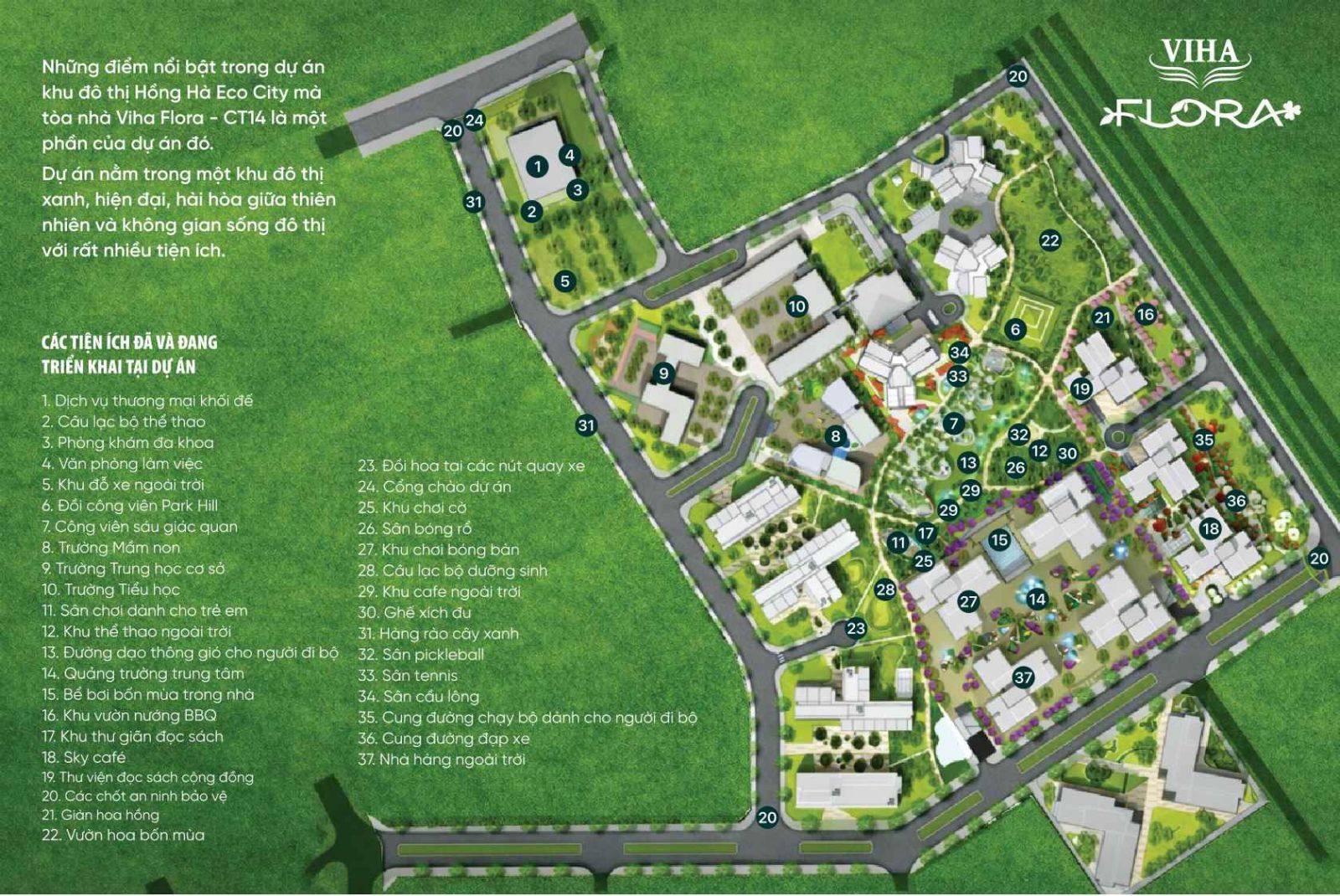 37 Tiện Ích Viha Flora