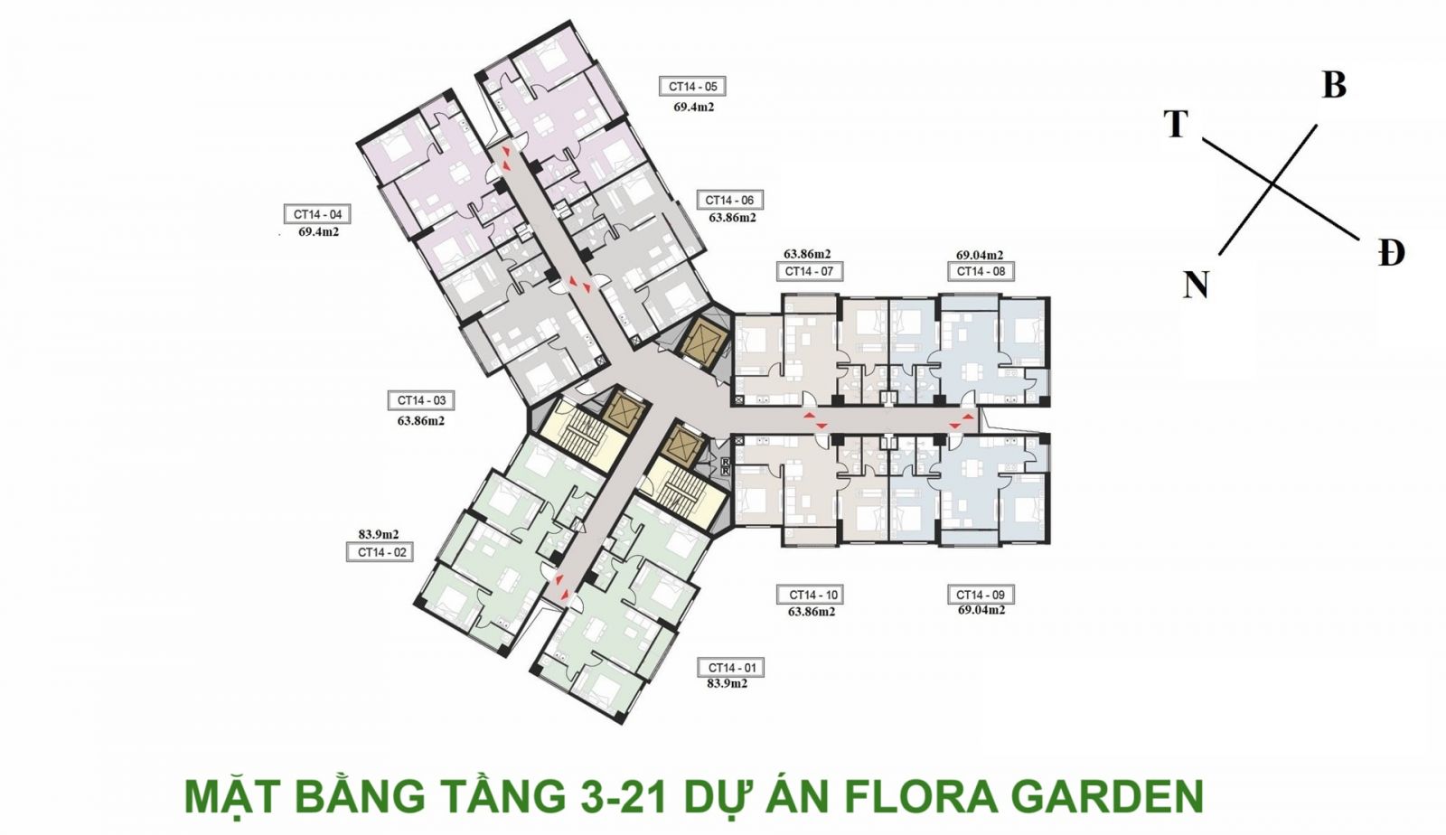 Mặt Bằng Viha Flora
